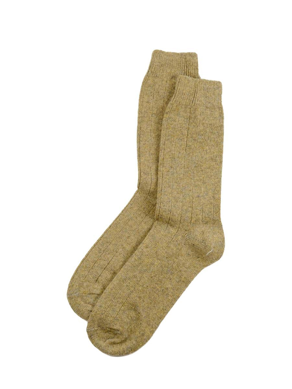 The Basic Wool Sock - Light Brown Melange