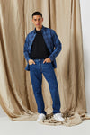 Scott Straight Jeans - Medium Blue Denim