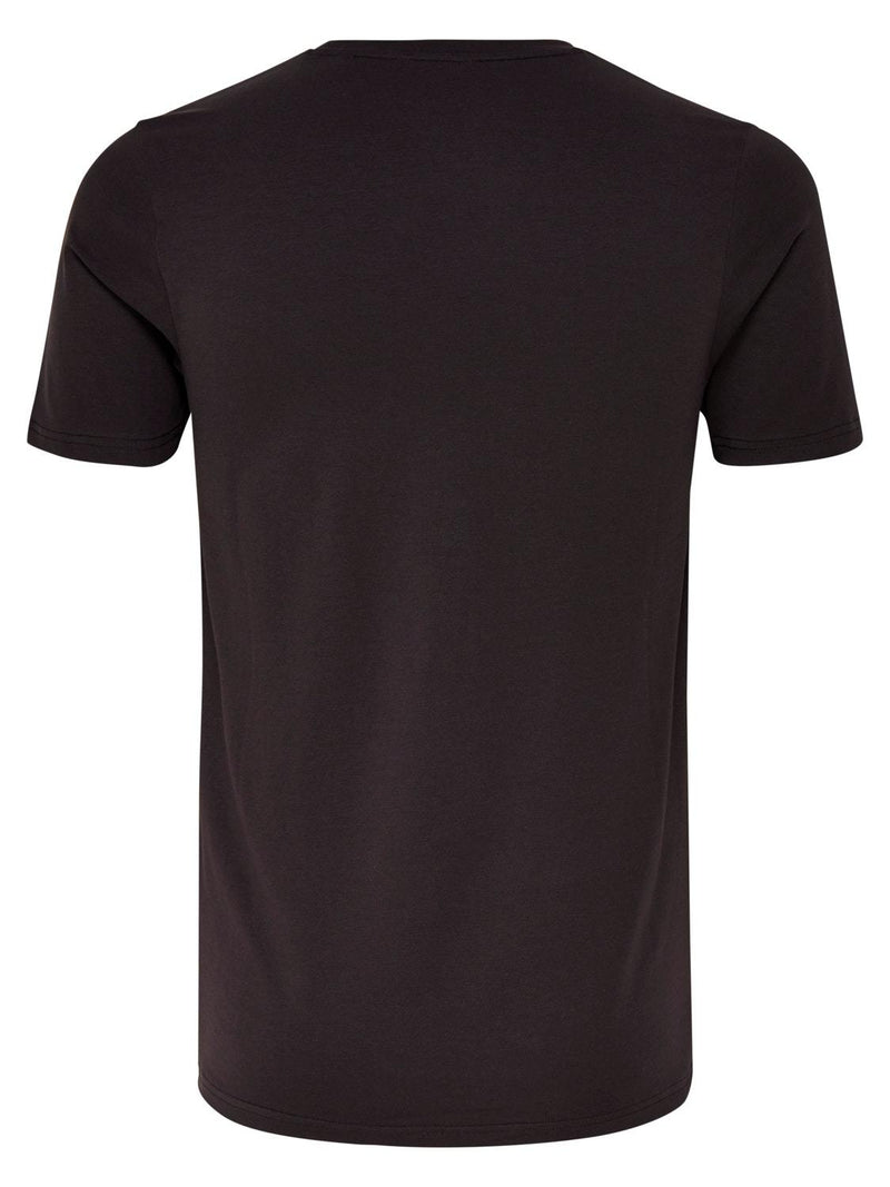 Basic Stretch T-Skjorte V hals - Black