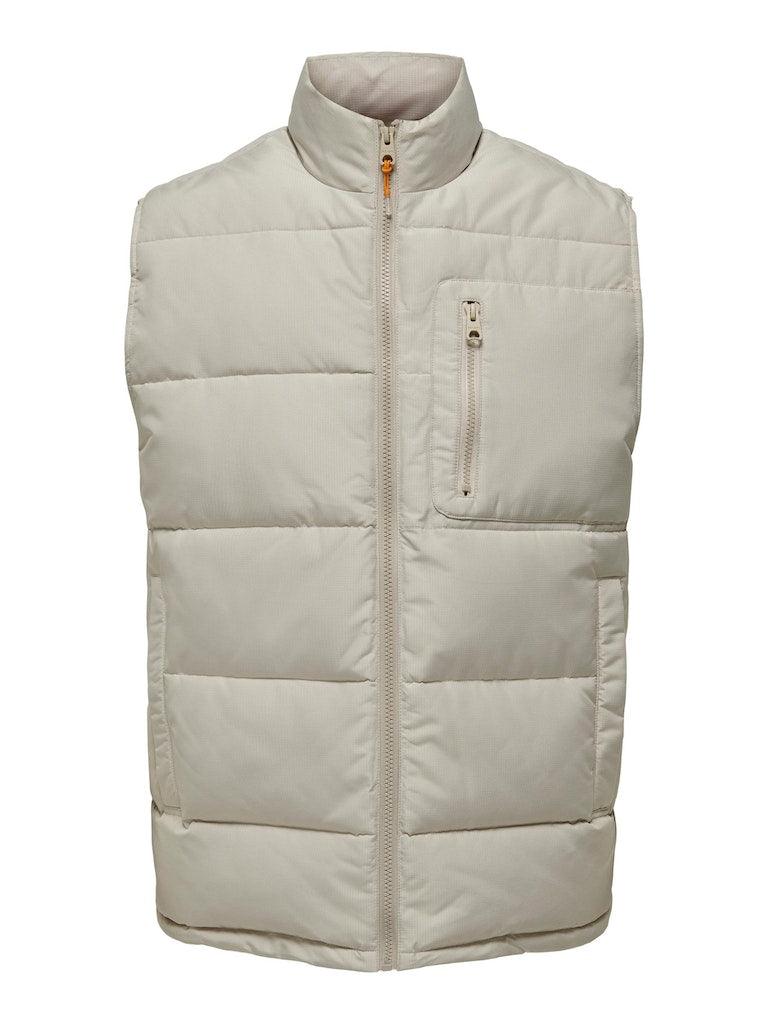 Jake Vest Quilted - Silver Lining