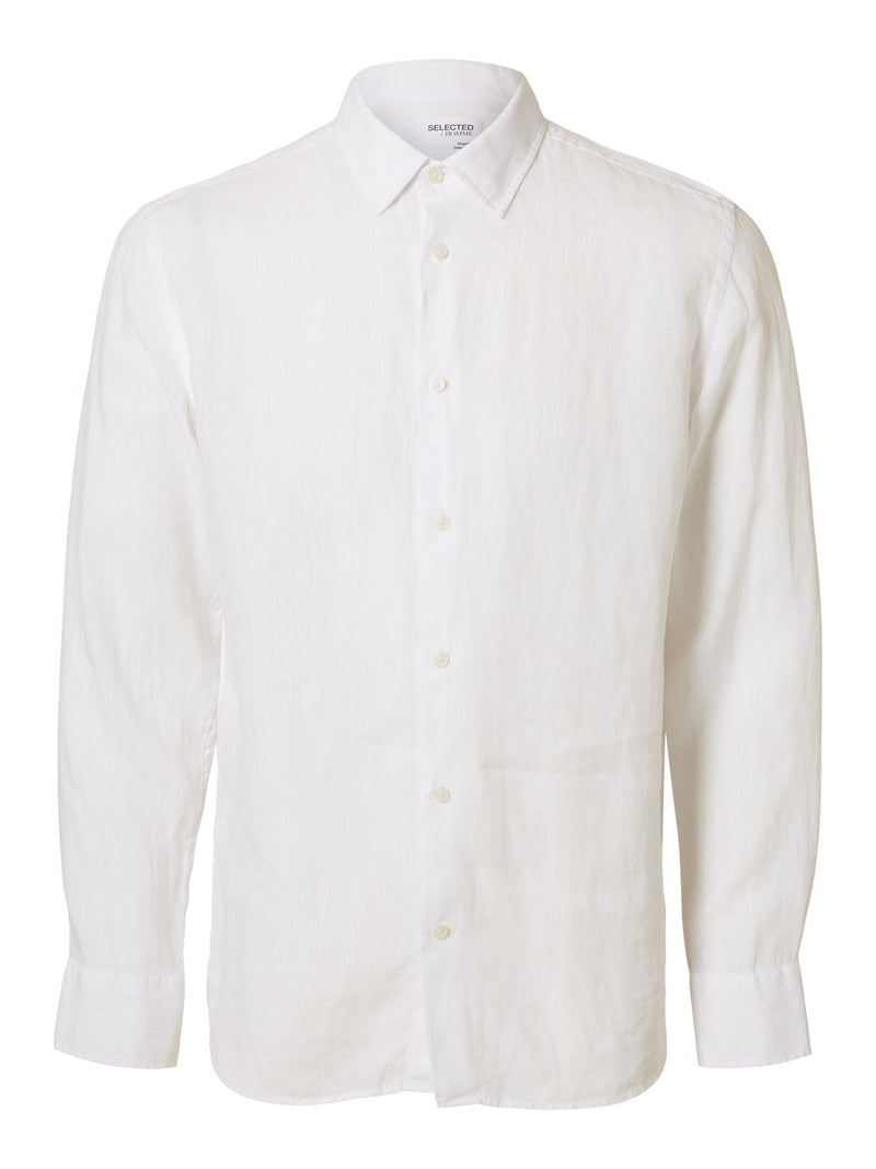 Kylian Regular Linskjorte - White
