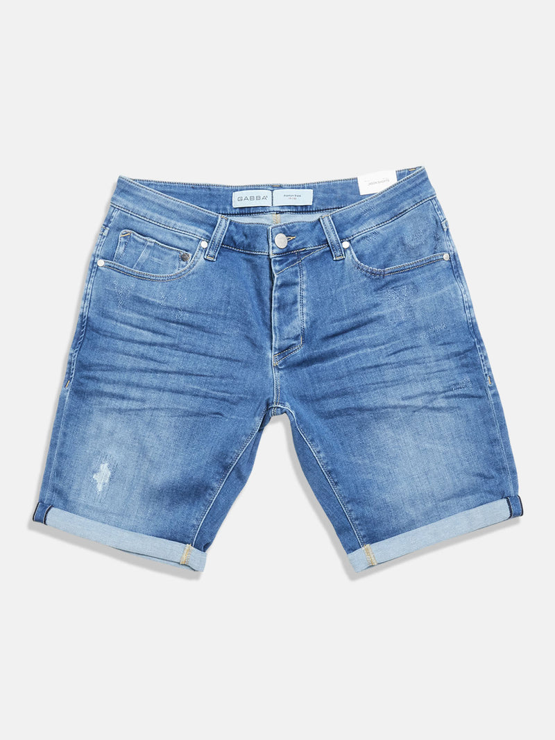 Jason K3787 Flex Shorts - Blue Denim