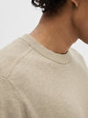 Berg Strikket Lin T-Skjorte - Pure Cashmere