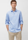 Kent collar Skjorte Organic - Light Blue