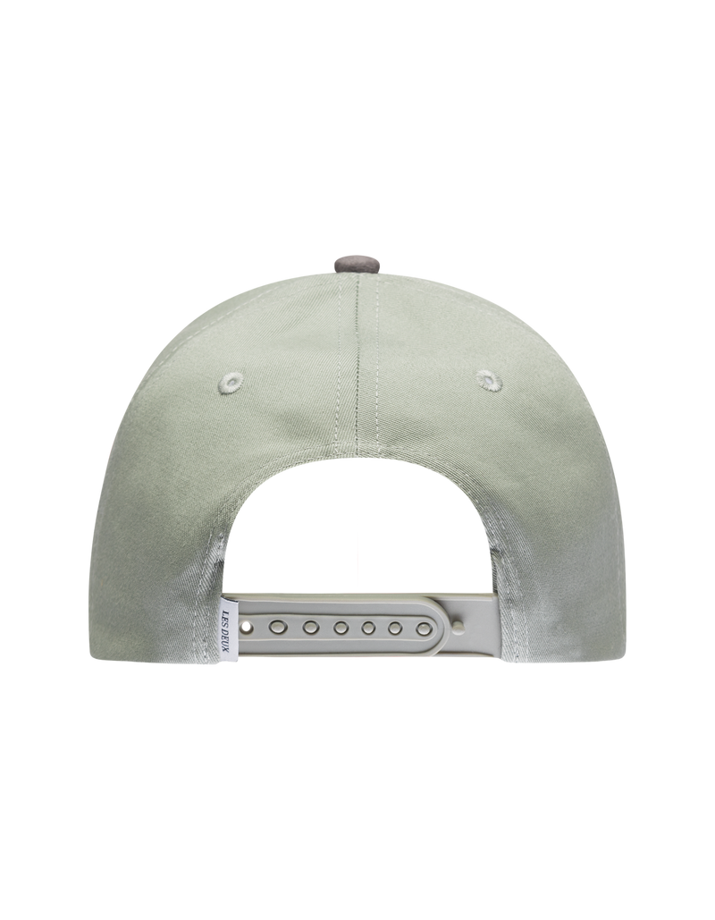 Les Deux Contrast Baseball Caps - Tea Green/Steeple Grey