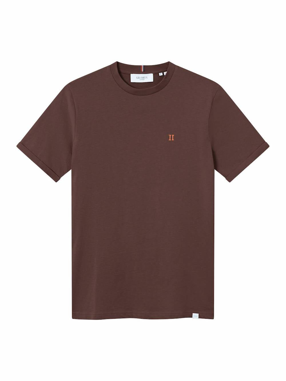Nørregaard T-Skjorte - Ebony Brown/Orange