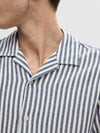Sal Resort Skjorte - Dark Sapphire Stripe