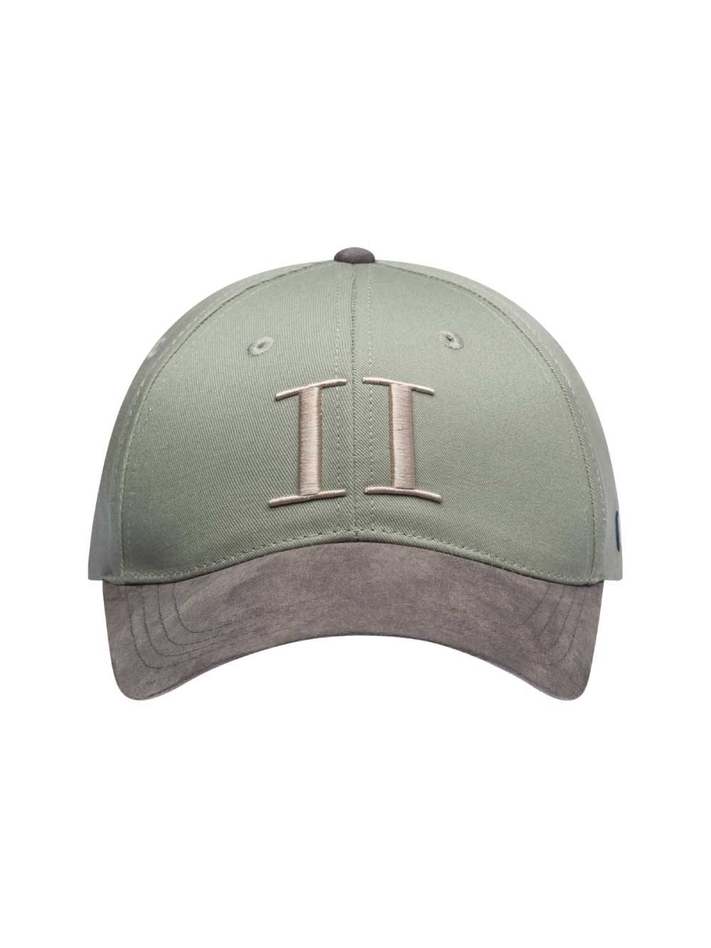 Les Deux Contrast Baseball Caps - Tea Green/Steeple Grey